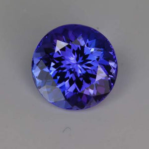 round brilliant cut tanzanite gemstone