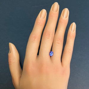 oval tanzanite gemstone