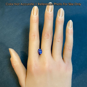oval cut tanzanite gemstone size