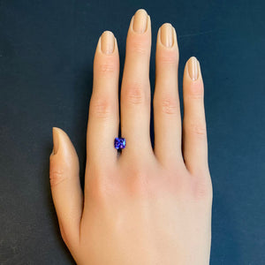 blue violet gem tanzanite