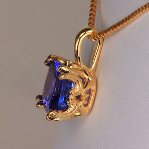 Yellow Gold Tanzanite Pendant