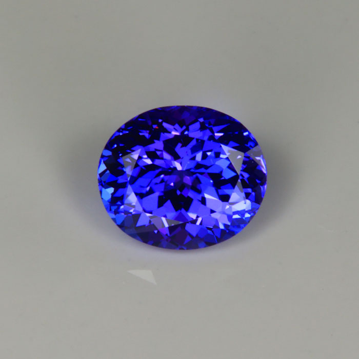 Tanzanite gemstone blue violet oval
