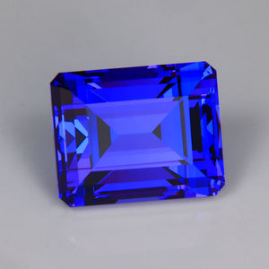 large tanzanite gem red flash
