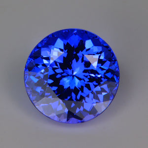 violet blue tanzanite gemstone