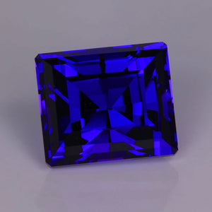 incredible color emerald cut rare tanzanite gemstone