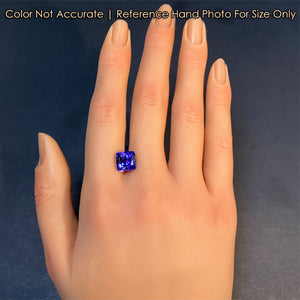 tanzanite on hand size