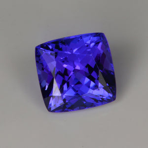 tanzanite gemstone square cushion cut