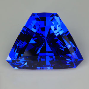 tanzanite gemstone mostly blue shield cut