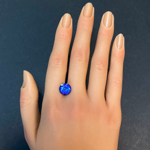 round brilliant tanzanite gem