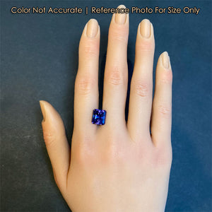tanzanite gemstone on hand