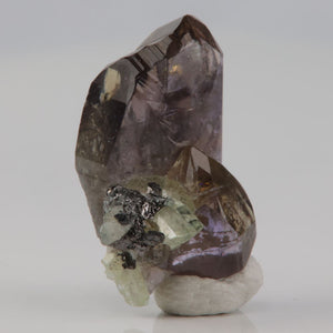 tanzanite crystal with diopside natural raw
