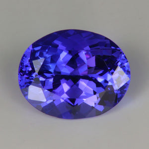 tanzanite gemstone oval cut blue violet
