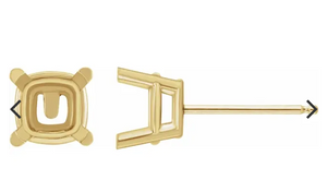 Cushion stud earring RD