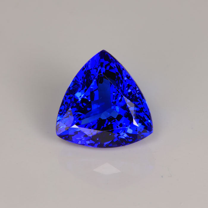 blue trilliant tanzanite gemstone