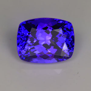 tanzanite gem antique cushion cut