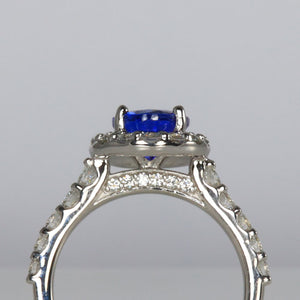 diamonds white gold tanzanite ring