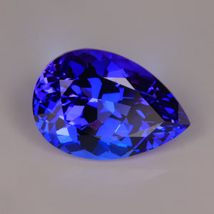 pear shape tanzanite gemstone