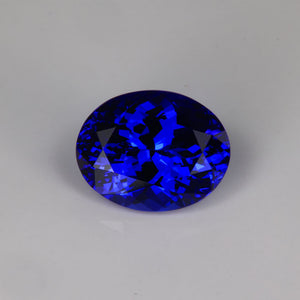 oval cut tanzanite blue extraordinary color