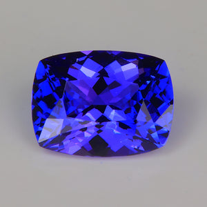 antique cushion cut tanzanite gemstone