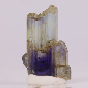Bicolor Yellow Purple Gemmy Tanzanite Crystal
