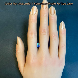 natural bicolor tanzanite gemstone size