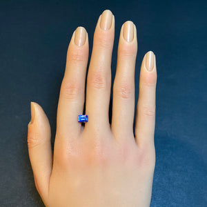 tanzanite gemstone emerald cut