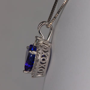 tanzanite pendant detail xoxoxo
