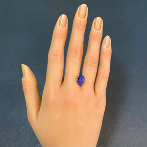tanzanite oval cut gemstone