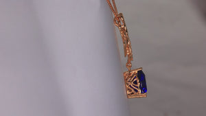 18K Yellow Gold Tanzanite Pendant by Christopher Michael 12.87 Carats