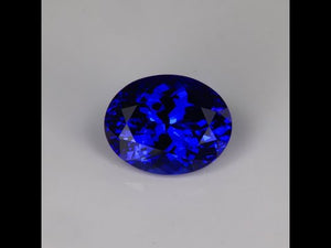 Oval Cut Extraordinary Violet Blue Tanzanite 8.18 Carats
