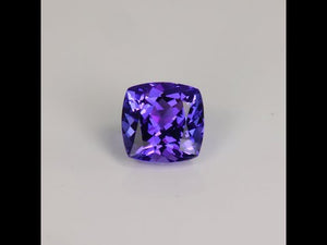 Square Cushion Cut "Ultraviolet" Tanzanite 3.27 Carats