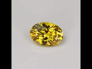 Oval Cut Fancy Golden Yellow Tanzanite 1.68 Carats