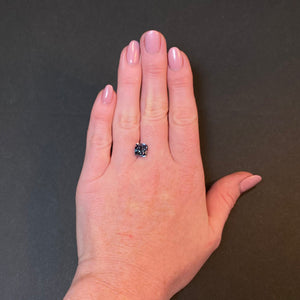 square step cushion fancy tanzanite