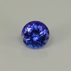 round brilliant tanzanite gem purple