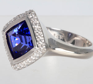 Tanzanite Ring Designed By Christopher Michael 3.97ct