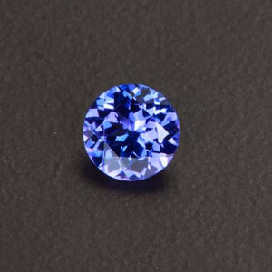 Violet Blue Round Tanzanite Gemstone 5.5 mm