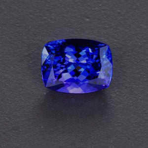 25% OFF Blue Violet Antique Cushion Tanzanite Gemstone 2.59 Carats