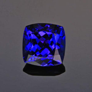 square cushion tanzanite gemstone