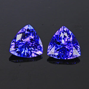 5.02 ct Tanzanite Trilliant Earrings: Customize Your Own
