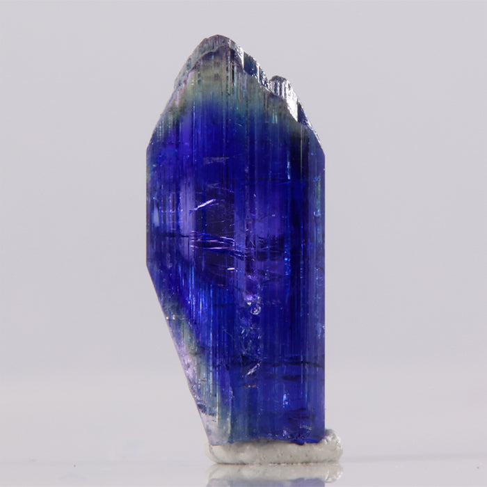 Blue bicolor tanzanite crystal