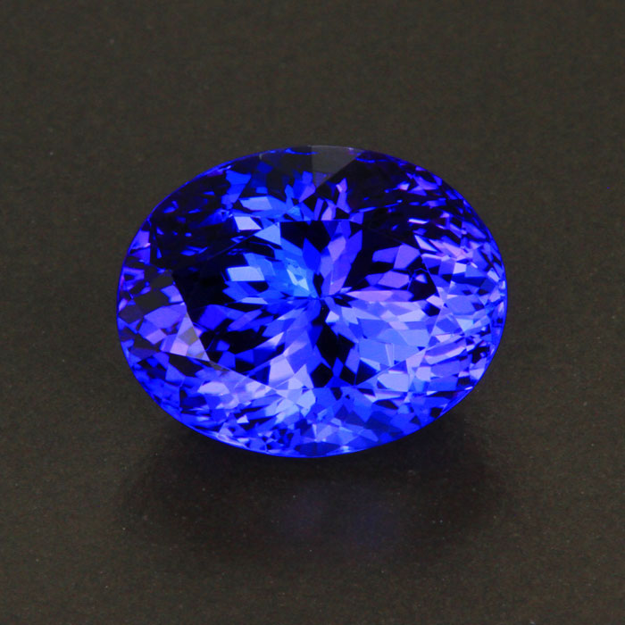 (ON HOLD FOR STACY) Violet Blue Oval Tanzanite Gemstone 4.74 Carats