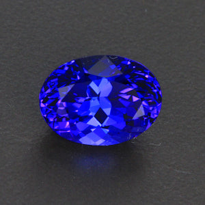 Violet Blue Oval Tanzanite Gemstone 4.64 Carats