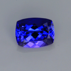 Blue Violet Antique Cushion Tanzanite Gemstone 2.38 Carats