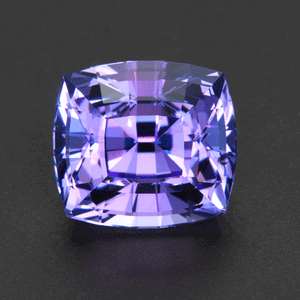 Blue Violet Stepped Square Cushion Tanzanite Gemstone 20.10 Carats
