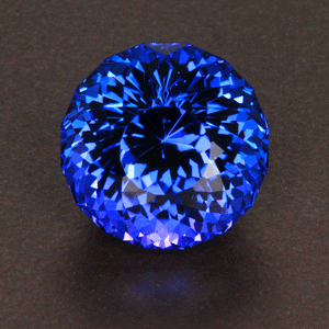 Portuguese Round Brilliant Tanzanite Gemstone 7.79 Carats