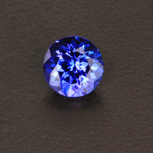 For Cherie Violet Blue Round Brilliant Cut Tanzanite Gemstone .93 Carats