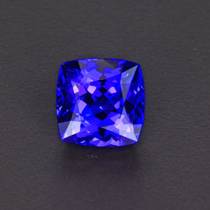 Blue Violet Square Cushion Tanzanite Gemstone