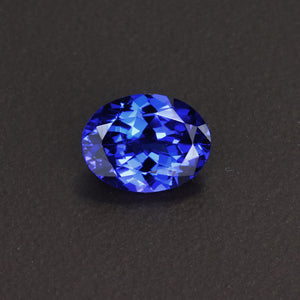 Violet Blue Oval Tanzanite Gemstone