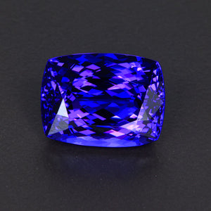 Blue Violet Antique Cushion Tanzanite Gemstone
