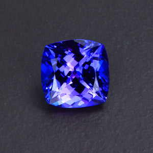 Blue Violet Square Cushion Tanzanite Gemstone 2.0 Carats